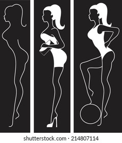 three girls of different styles