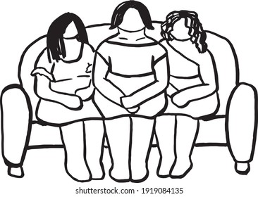 Three girls and everyone is different