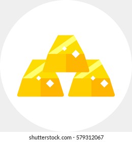 Three Gold Ingots Icon