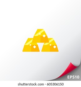 Three Gold Ingots Icon