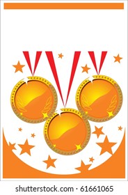 Three golden medals
