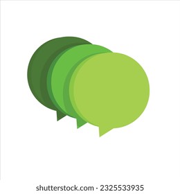 Three green dialog box in one direction