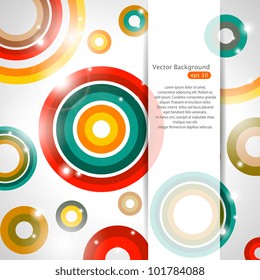 Three green vector banners