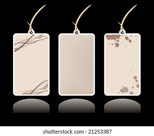 Tres etiquetas de grano. Ilustración del vector