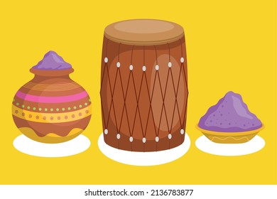 tres iconos de juego de holi feliz