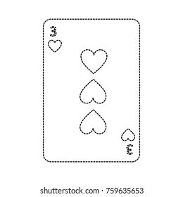 three of hearts french playing cards related icon image 