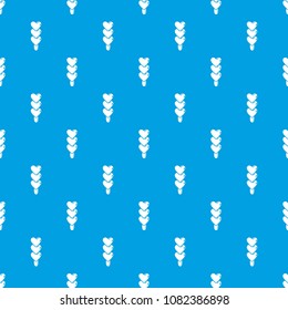 Three hearts ice cream pattern vector seamless blue repeat for any use