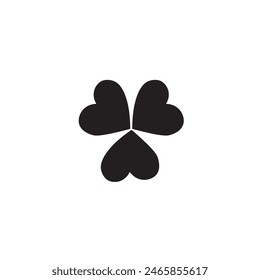 Three hearts love triangle sign