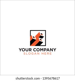 three holes box in a square logo