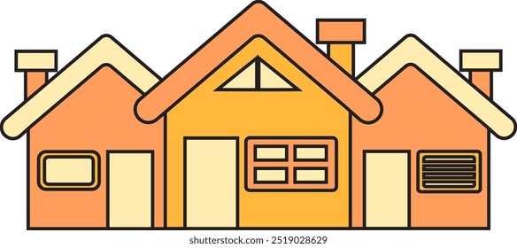 Os três ícones da casa representam o calor, a união e as belas memórias que construímos juntos. Cada casa tem sua própria história e significado em nossas vidas.