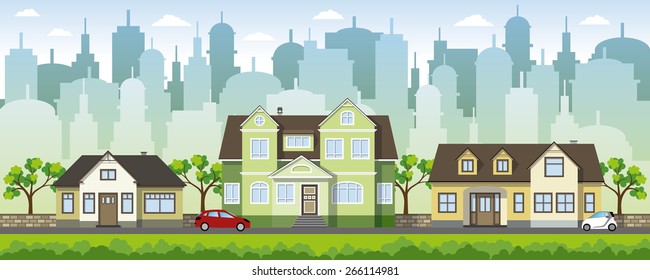 three houses