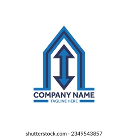 Three Housing 3 logo. Modern, simple, unique.