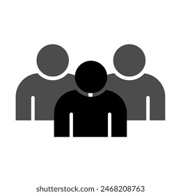 Drei Menschen Symbol oder Symbol 