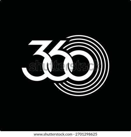 three hundred sixty logo design, 360 symbol icon vector