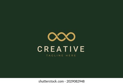 Three infinite circles. Triple Zero Logo Template, Triple O logo abstract.