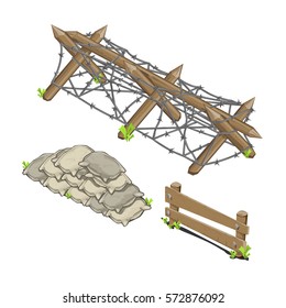 three isometric barriers to the First World War Games