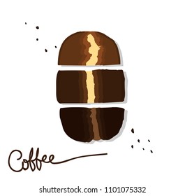 Three kind of coffee bean
