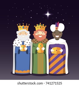 The Three Kings With Christmas Star