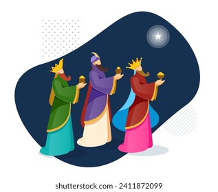 Three Kings Day - Epiphany - Stock Illustration as EPS 10 File