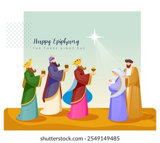 Three Kings Day - Epiphany - ilustração de stock como arquivo EPS 10