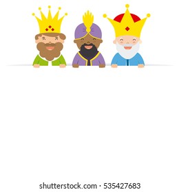 three kings of orient. blank space