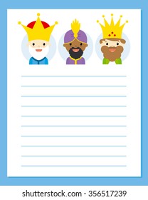 the three kings of orient. Letter