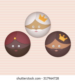 The three Kings of Orient, wise men, 3 magi