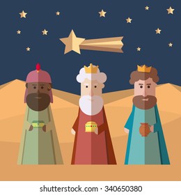 The three Kings of Orient, wise men, 3 magi
