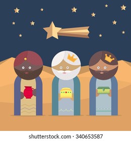 The three Kings of Orient, wise men, 3 magi
