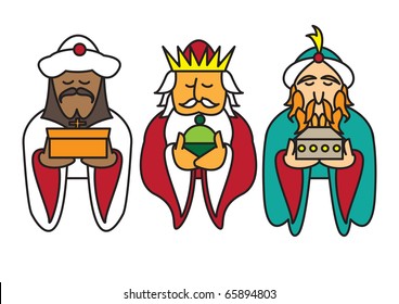 three kings vector