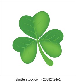 three Leaf Clover Clover green Ireland Lucky plant flower icon vector template Use for text emoji emotion expression reactions chat comment social media app smartphone to family friends