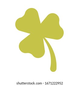 three leaf clover on white background vector illustration design