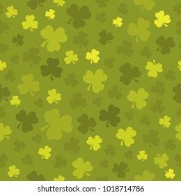 Three leaf clover seamless background 3 - eps10 vector illustration.