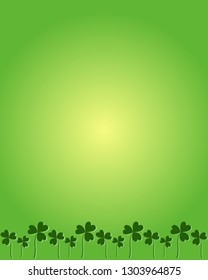 Three leaf clover. St. Patrick's day symbol. Poster