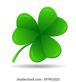 three leaf clover, St. Patrick's day, vector