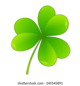 Three leaf clover. Vector illustration for St. Patrick's day 