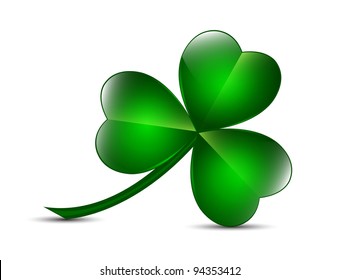 Three leaf clover vector illustration