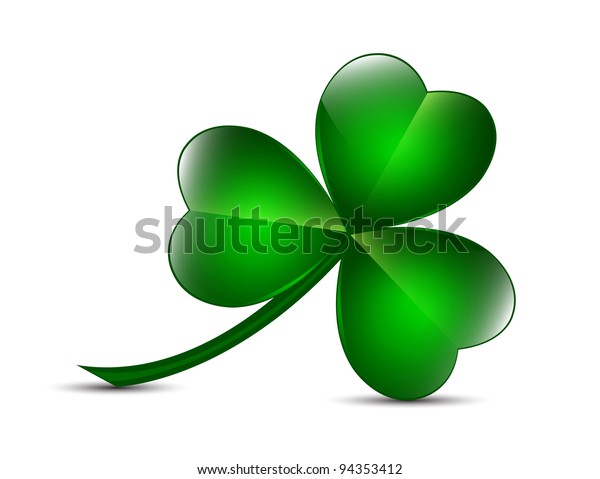 Three Leaf Clover Vector Illustration Stock Vector (Royalty Free) 94353412