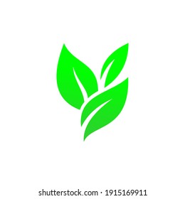 Three Leaf Icon Vector Design - Shutterstock ID 1915169911