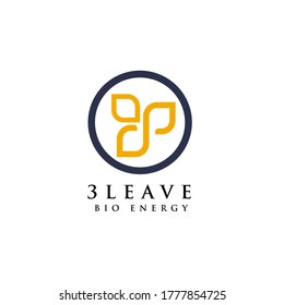 three leaf logo design inspiration
