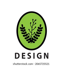 Three Leaf logo. Minimalist logo design. Creative logos. Beautiful and simple elements.