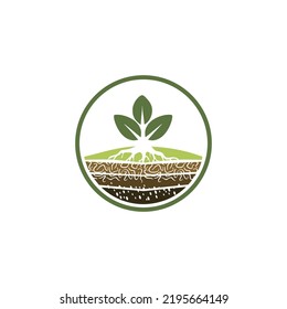 Three Leaf Logo Tree Logo Cool Logo Cultivation Three Cultivation Logo With Details Root Leaf