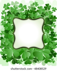 three leaves clovers background