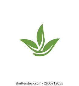 Three Leaves Crown Unique Logo