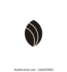 Letra de tres hojas Símbolo J símbolo geométrico simple vector