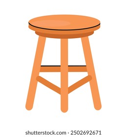 Three legged stool icon clipart avatar logtotype isolated vector illustration