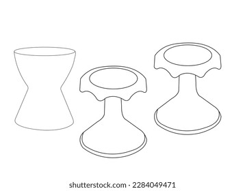 Three legged stool outline icon. Clipart image isolated on white background. Barstool vector sketch icon isolated on background. Hand drawn Barstool icon. tending vector outline eps 10 free download.