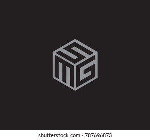Three letter design vector