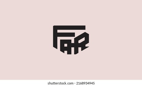 Three Letter Far Triangle Shape Simple Logo Design