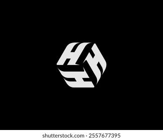 The three letter H logo forms an elegant hexagon. Suitable for various companies, especially companies operating in the digital technology sector.